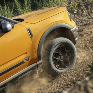 Ford Mustang Mach 1 Wheels - Ford Racing - Cast Aluminum, 17 in. x 7 in., 37.5mm Offset, Includes TPMS Sensor/Bronco Center Caps - Gloss Black - 2021 Ford Mustang Mach 1 Wheels - Ford Racing - Cast Aluminum, 17 in. x 7 in., 37.5mm Offset, Includes TPMS Sensor/Bronco Center Caps - Gloss Black - 2021